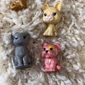 Barbie Dog Cat Animal Figures Lot of 6 Miniature
